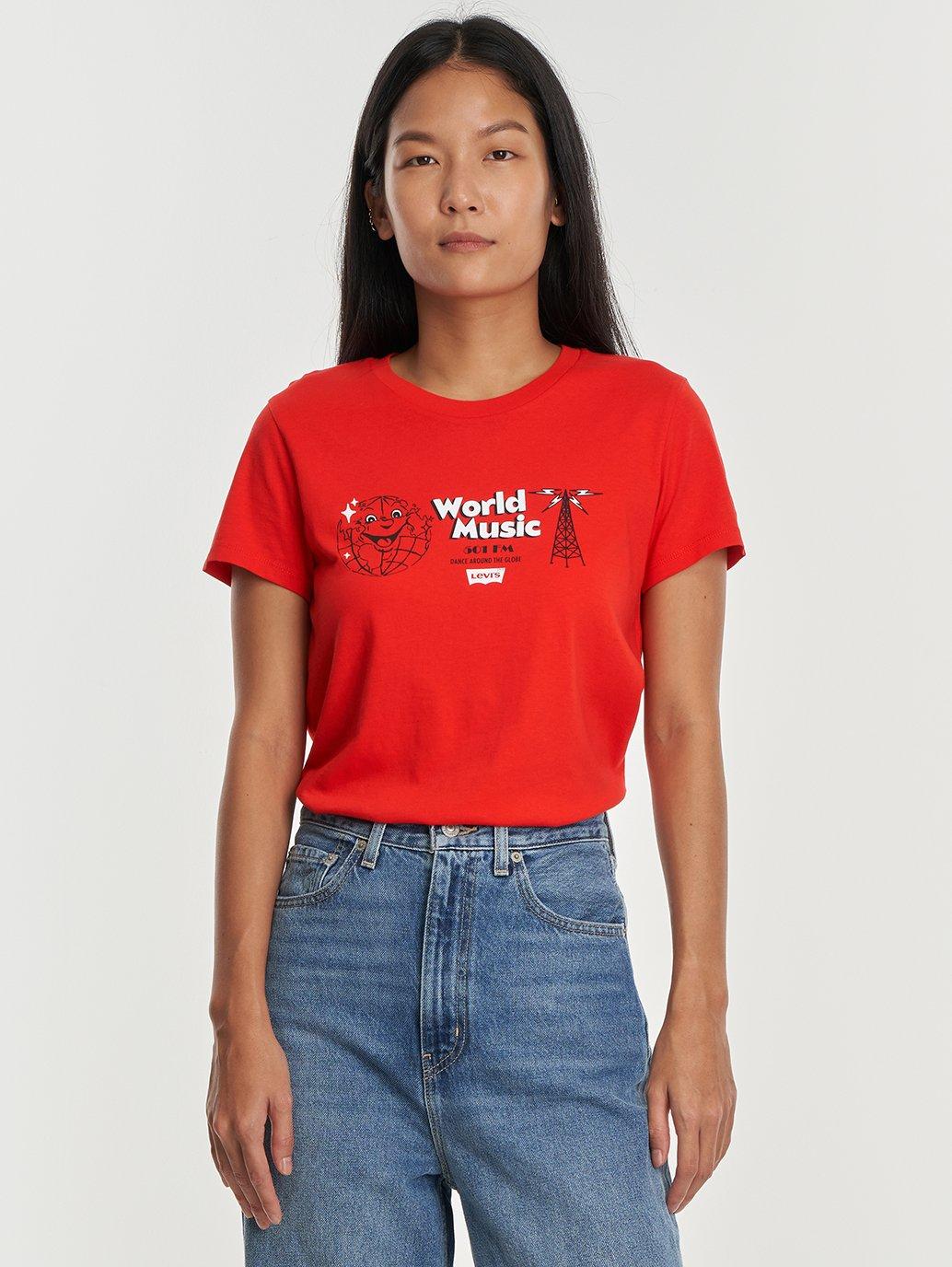levis malaysia womens logo perfect t shirt 173691678 10 Model Front